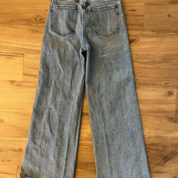 Lana High Rise Ultra Wide Leg Jeans - Light Blue - Picture 4 of 4